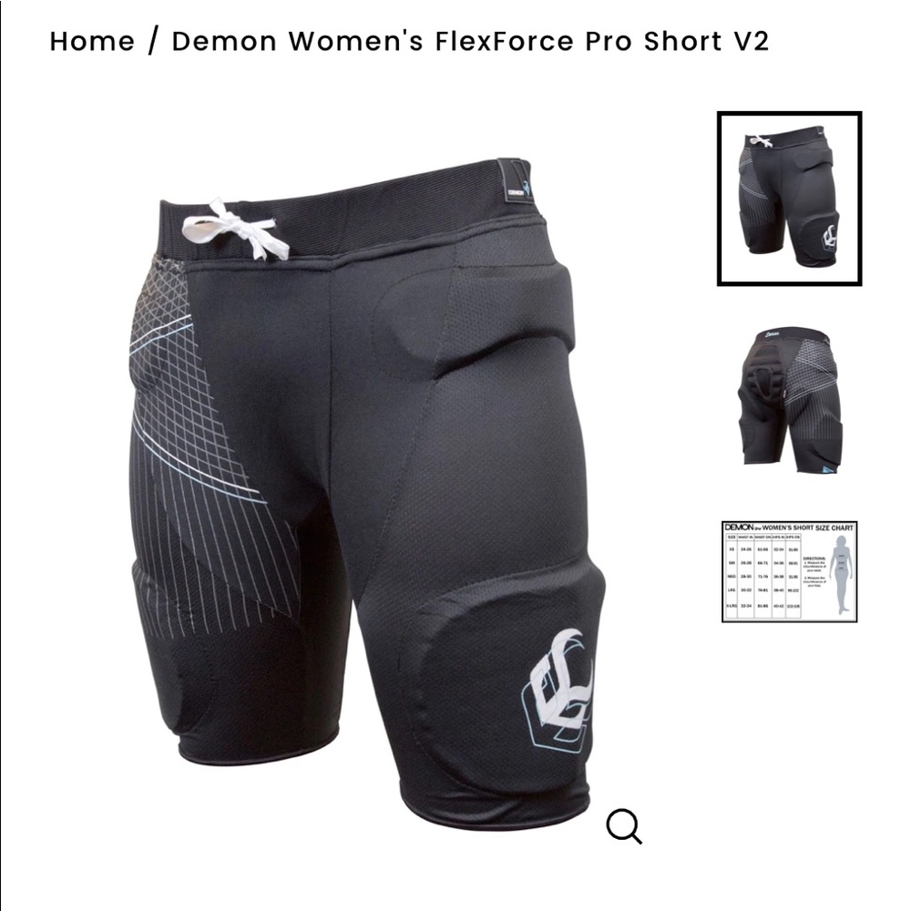 Women’s padded snowboard shorts - Demon
